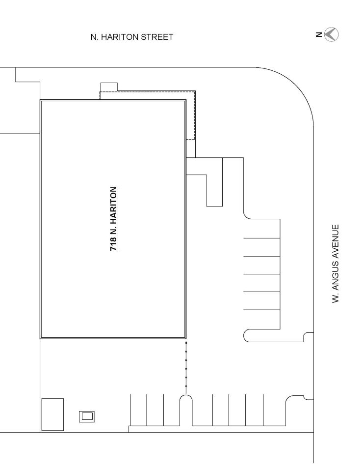 Site Plan 718 N. Hariton