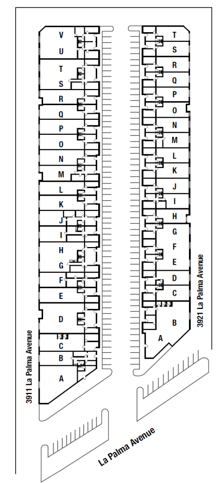 3911-3921 E. La Palma Site Plan