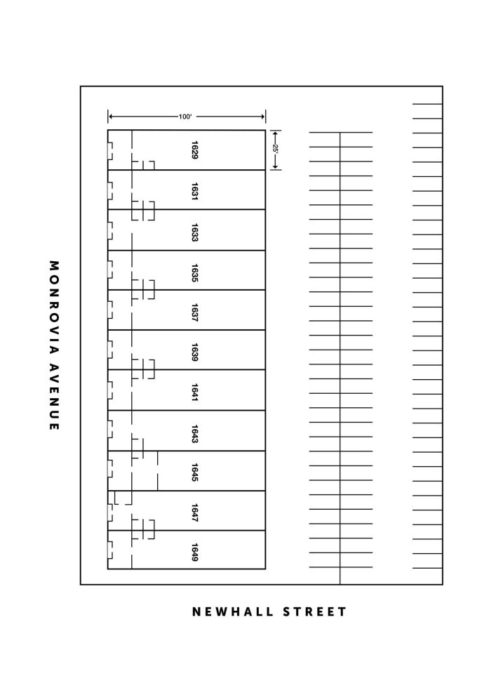 Site Plan 1629-1649 Monrovia Avenue