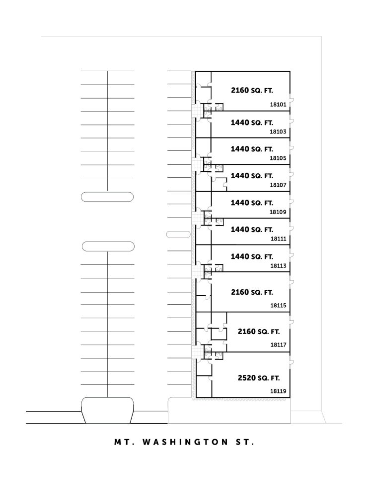 Site Plan 18101-18119 Mt. Washington