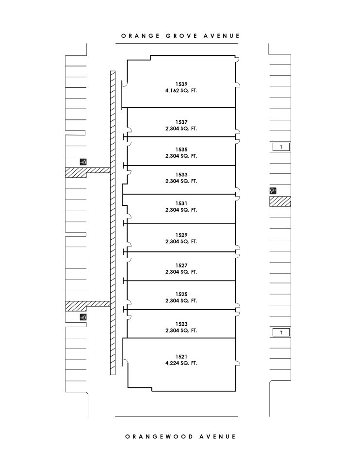 Site Plan 1525-1535 Orangewood