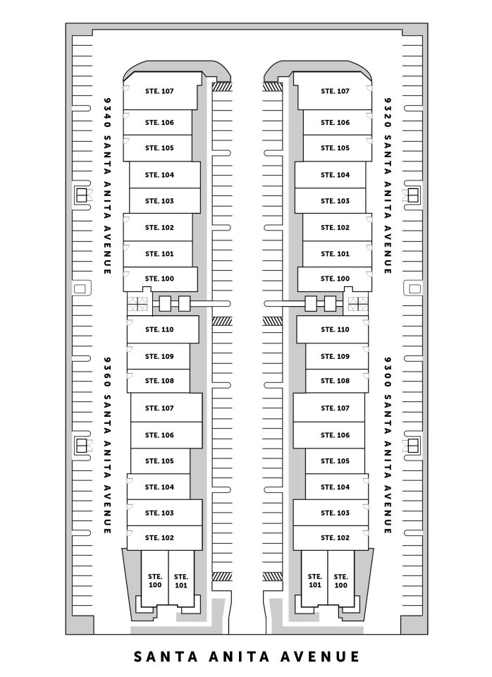 Site Plan 9300-9360 Santa Anita Avenue