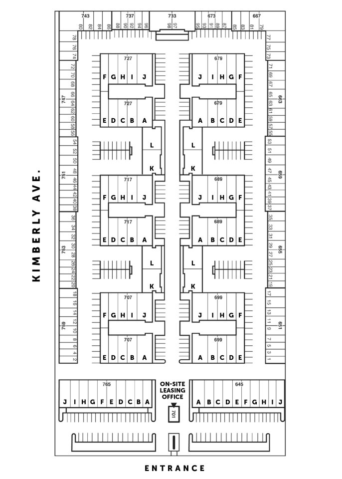 Site Plan 645-765 S. State College Blvd.